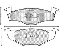 Placute frana VW GOLF III 1H1 MAGNETI MARELLI 430216170355