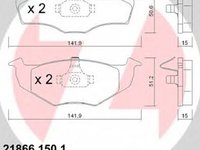 Placute frana VW GOLF III Variant 1H5 ZIMMERMANN 218661501