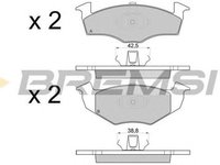 Placute frana VW GOLF IV 1J1 BREMSI BP2808