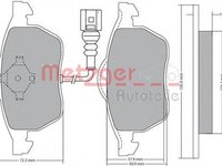 Placute frana VW GOLF IV 1J1 METZGER 1170122