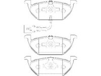 Placute frana VW GOLF IV 1J1 WAGNER WBP23130C