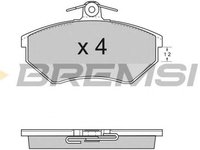 Placute frana VW GOLF IV Cabriolet 1E7 BREMSI BP2531