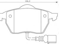 Placute frana VW GOLF IV Variant 1J5 JURID 571984J