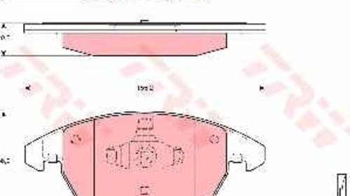 PLACUTE FRANA VW GOLF , Passat , SKODA , SEAT