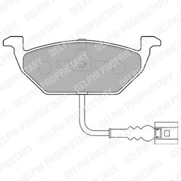Placute frana VW GOLF V Variant 1K5 DELPHI LP1514