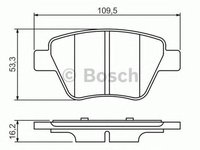 Placute frana VW GOLF VI Variant AJ5 BOSCH 0986494416