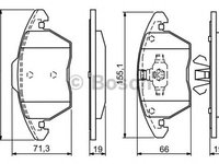 Placute frana VW JETTA IV 162 163 BOSCH 0986424825