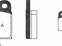 Placute frana VW KAEFER METZGER 1170691