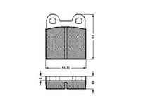 Placute frana VW KAEFER SPIDAN 0.030002