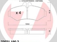 Placute frana VW LT 28-35 II bus 2DB 2DE 2DK ZIMMERMANN 230211902