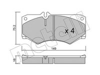 Placute frana VW LT 40-55 I caroserie 291-512 METELLI 2200140