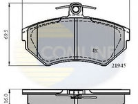 Placute frana VW LUPO (6X1, 6E1) (1998 - 2005) COMLINE CBP0989