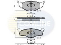 Placute frana VW LUPO (6X1, 6E1) (1998 - 2005) COMLINE CBP0707