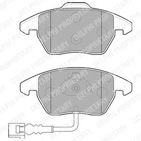 Placute frana VW PASSAT Variant 3B6 DELPHI LP1837