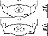 Placute frana VW POLO 6N1 TEXTAR 2186602