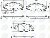 Placute frana VW POLO (6R, 6C) (2009 - 2016) COMLINE CBP12158