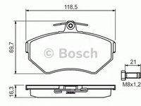 Placute frana VW POLO caroserie 6NF BOSCH 0986494010