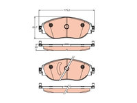 Placute frana Vw Tiguan, Sharan, Passat, Golf 7, Cc, Arteon, Skoda Superb, Octavia, Kodiaq, Seat Leon, Alhambra, Audi A3, TRW