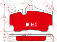 Placute frana VW TOUAREG (7LA, 7L6, 7L7) (2002 - 2010) TRW GDB1653DTE