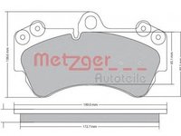 Placute frana VW TOUAREG 7LA 7L6 7L7 METZGER 1170242