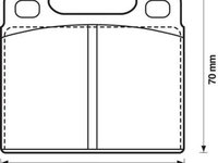 Placute frana Vw Transporter 2 Bus, Transporter 2 Caroserie, Transporter 2 Platou / Sasiu, Transporter 3 SRLine parte montare : Punte fata