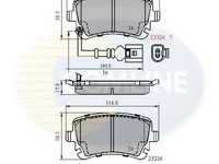 Placute frana VW TRANSPORTER / CARAVELLE Mk VI bus (SGB, SGG, SGJ) (2015 - 2016) COMLINE CBP11313