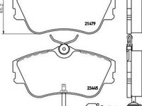 Placute frana VW TRANSPORTER IV bus 70XB 70XC 7DB 7DW 7DK HELLA 8DB355018621