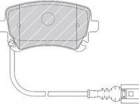 Placute frana VW TRANSPORTER V platou sasiu 7JD 7JE 7JL 7JY 7JZ 7FD FERODO FVR1644