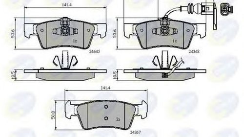 Placute frana VW TRANSPORTER V platou sasiu 7