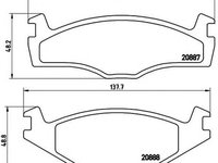 Placute frana VW VENTO 1H2 BREMBO P85012