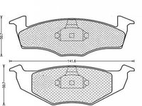 Placute frana VW VENTO 1H2 MAGNETI MARELLI 430216170355