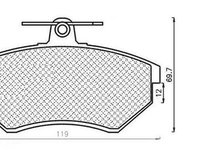 Placute frana VW VENTO 1H2 MAGNETI MARELLI 430216171181