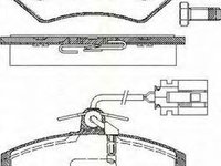 Placute frana VW VENTO 1H2 TRISCAN 811029976