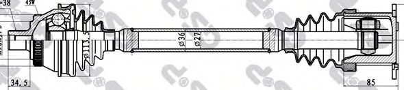 Planetara AUDI A4 Cabriolet (8H7, B6, 8HE, B7) (20