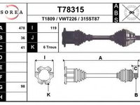 Planetara AUDI TT (8J3) (2006 - 2014) EAI T78315 piesa NOUA