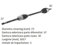 Planetara dreapta fata pentru Mercedes GL450 GL550 W166 GLE 320