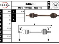 Planetara FORD FOCUS II (DA) (2004 - 2012) EAI T68409 piesa NOUA