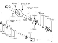 Planetara grup spate Nissan Cabstar NISSAN OE 38164MB400