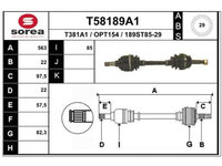 Planetara Opel Corsa B , 03.1993-09.2000, Corsa C, 09.00-12.2009, Tigra 1994-2000, Fata Stanga, EAI T58189A1