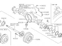 Planetara punte spate Nissan Patrol Y 60 (poz.38162M,38163) NISSAN OE 3816401j00