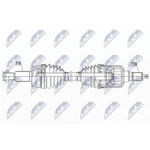 Planetara Range Rover Evoque L538 2.0, 2.0 d, 2.2d 4wd 2011-2019, Spate, Stanga, Dreapta, CV Manuala, CV Automata, Dinamic Driveline, NPW-LR-027