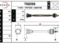 Planetara T68268 EAI pentru Skoda Fabia Seat Ibiza Seat Cordoba Vw Derby Vw Polo Skoda Roomster