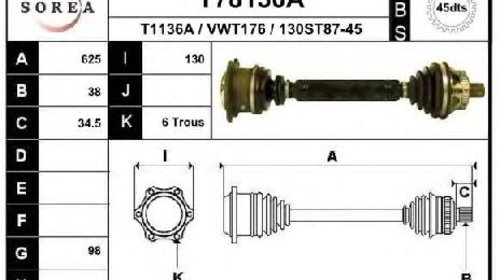 Planetara VW PASSAT VARIANT ( 3B6 ) 10/2000 -