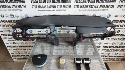 Plansa Bord Kit Airbag Din Piele Bmw Seria 7 