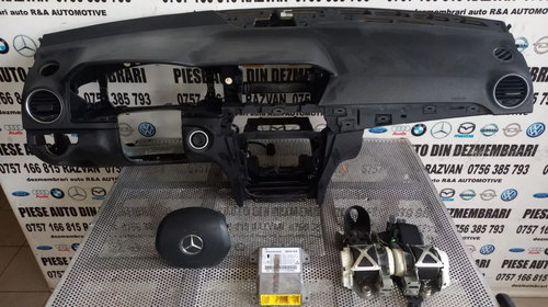 Plansa Bord Kit Airbag Mercedes C Class W204 Facelift An 2011-2012-2013-2014-2015 Volan Stanga Europa