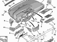 PLANSA BORD NOUA ORIGINALA GRI DESCIS CITROEN C4 PICASSO C4 SPACETOURER (B78) BREAK