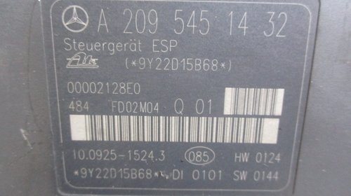 POMPA ABS / ESP COD 2095451432 / 0044315412 MERCEDES CLK C209 FAB. 2002 - 2009 ⭐⭐⭐⭐⭐