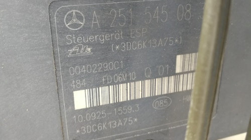 Pompa ABS mercedes ml 320 4matic 3.0 crdi an 2007 cod A25154508