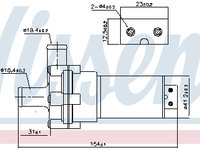 Pompa apa 831050 NISSENS pentru Mercedes-benz C-class Mercedes-benz Sprinter Mercedes-benz E-class Mercedes-benz G-class Mercedes-benz Slk Mercedes-benz V-class Mercedes-benz Clk