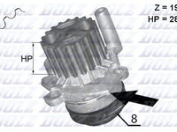 Pompa apa A224 DOLZ pentru Vw Passat Seat Alhambra Seat Ibiza Seat Leon Vw Eurovan Vw Kombi Vw Transporter Vw Multivan Skoda Octavia Vw Jetta Vw Vento Skoda Superb Skoda Laura Audi A6 Vw Golf Audi A1 Skoda Roomster Vw Eos Vw Crafter Vw Sharan Audi Q5